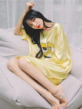 Loose Comfortable Cartoon Print Dress Pajamas