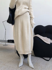 Women Irregular Loose Casual Long Skirt