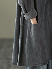 Solid Round Neck Long Sleeves Casual Top