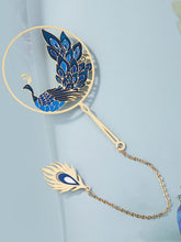 Exquisite Peacock Hollow Bookmark