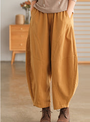 Loose Solid Color Harem Pants