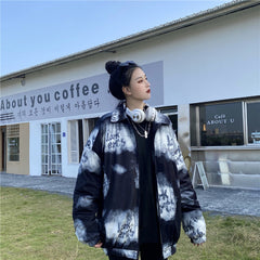 Women Retro Loose Thick Casual Coat