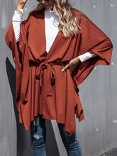 Women Loose Bat Sleeve Long Sleeve Cape Coat