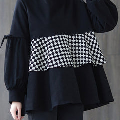 Round Neck Patchwork T-Shirt