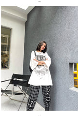 Women Loose Printed Loose Casual T-Shirt