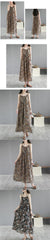 Printed Loose Halter Midi Dress