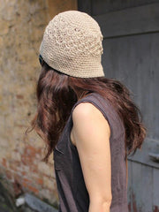 Knitting Bowknot Fresh Hat