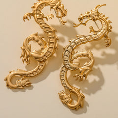 Carved Dragon Earrings
