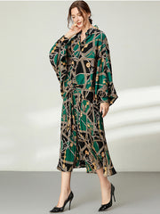 Loose Printed Two-Piece Suit