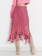Urban Irregularity Tasseled Embroidered Skirts