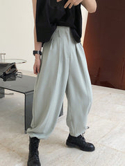 Casual Solid Column Pants Bottoms