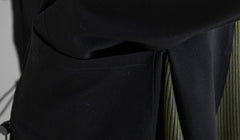 Women Color Block High Neck Loose Dress