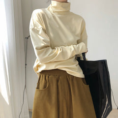 Simple Solid Color Loose T-Shirt Top