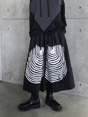 Women Printed Casual Loose Skirt