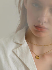 Gold Circle Necklace
