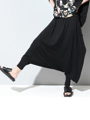 Black Loose Harem Pants