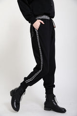 Women Retro High Waist Striped Casual Pants