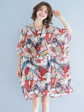 Original Chiffon Round-Neck Dress