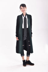 Split-Joint Color Block Knitted Sweater Outwear