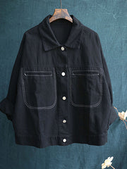 Women Casual Loose Denim Jacket