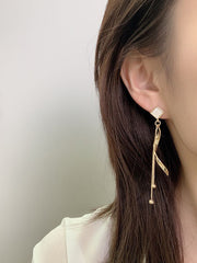 Fashion Geometry Tasseled Irregularity Earrings