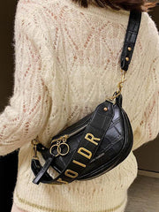 Solid Color Crocodile Pattern Leisure Bags