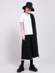 Original Irregularity Split-Joint T-Shirts Tops