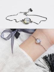 Simple Gem Split-joint Bracelet