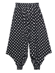 Lightweight Elastic High Waiste Wide Leg Printed Casual Pants