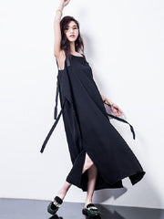 Original Bandage Split-side Spaghetti-neck Maxi Dress