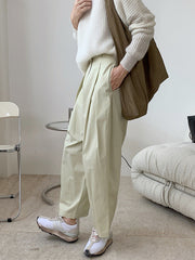 Women High Waist Loose Wide Leg Casual Pants