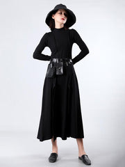 Split-side Cropped Long Dress