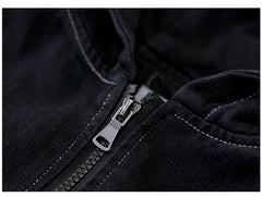 Solid Casual Hooded Denim Vest