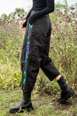 Retro Ethnic Printed Down Pants