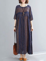 Original Stripe Round-Neck Dress