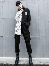 Loose Plain Poket Velet Overalls Pants