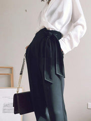 Lace-up Empire Comfortable Pants