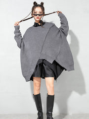 Loose And Irregular Stitching Sweater