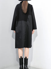 Women Stitching Solid Color Pullover Dress