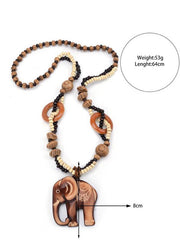Wood Elephant Pendant Accessories