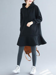 Loose Split-joint Sweatshirt Dress