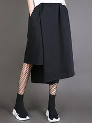 Loose Wide-leg Cropped Pants