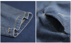 Retro Loose-Fitting Irregular Jeans Pants