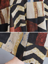 Original Split-Joint Elasticity Printed Dress