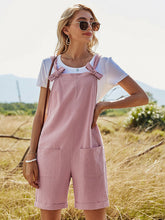 Women Solid Color Straight Waist Pocket Casual Pants