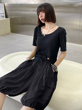 High Waisted Wide Leg Loose Solid Pants