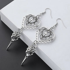 Vintage Gothic Crow Beak Earrings
