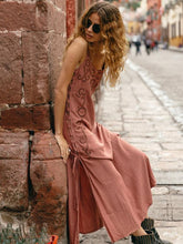 Flower Hollow Split-side Maxi Dress