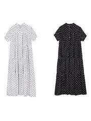 Loose Polka-dot A-line Long Dress
