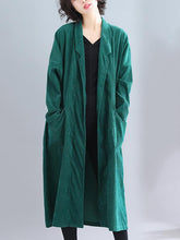 Vintage Solid Corduroy Windbreaker